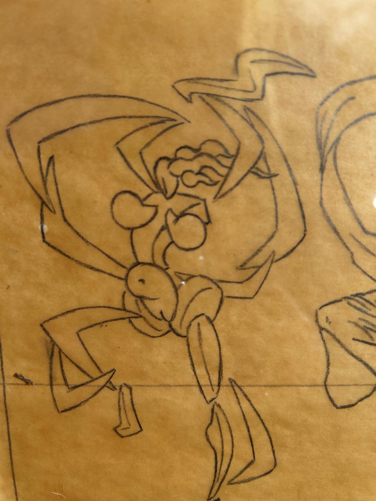 Robert Williams’ sketch for “The Zombie Mystery Paintings”