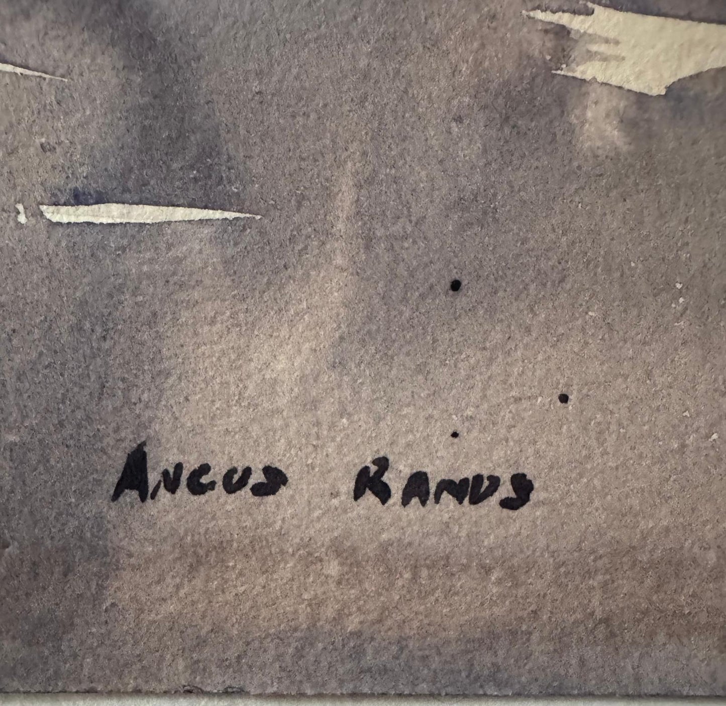 Angus Rands  Yorkshire Village  Water colour on paper c1960s