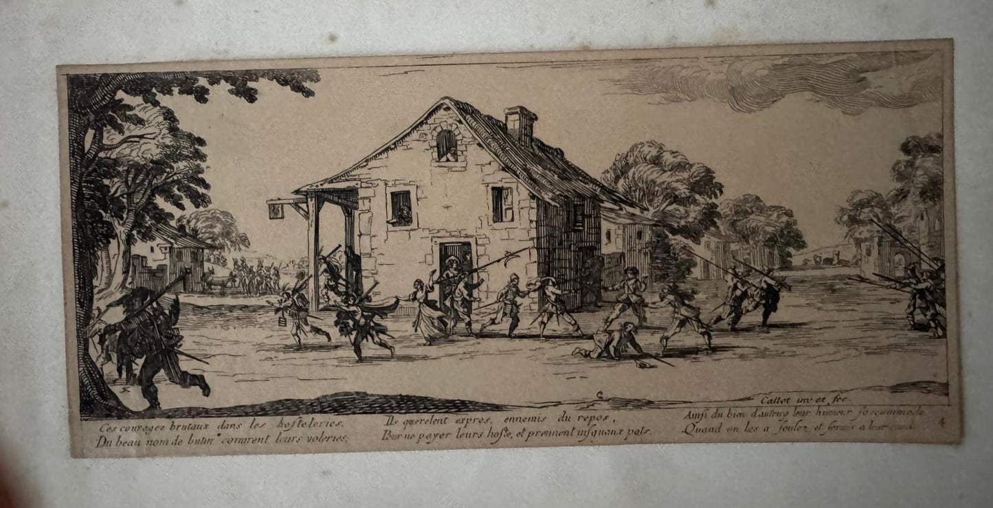 CALLOT, Jacques (1592-1635).Les Grandes Misères de la Guerre (The Miseries and Misfortunes of War).