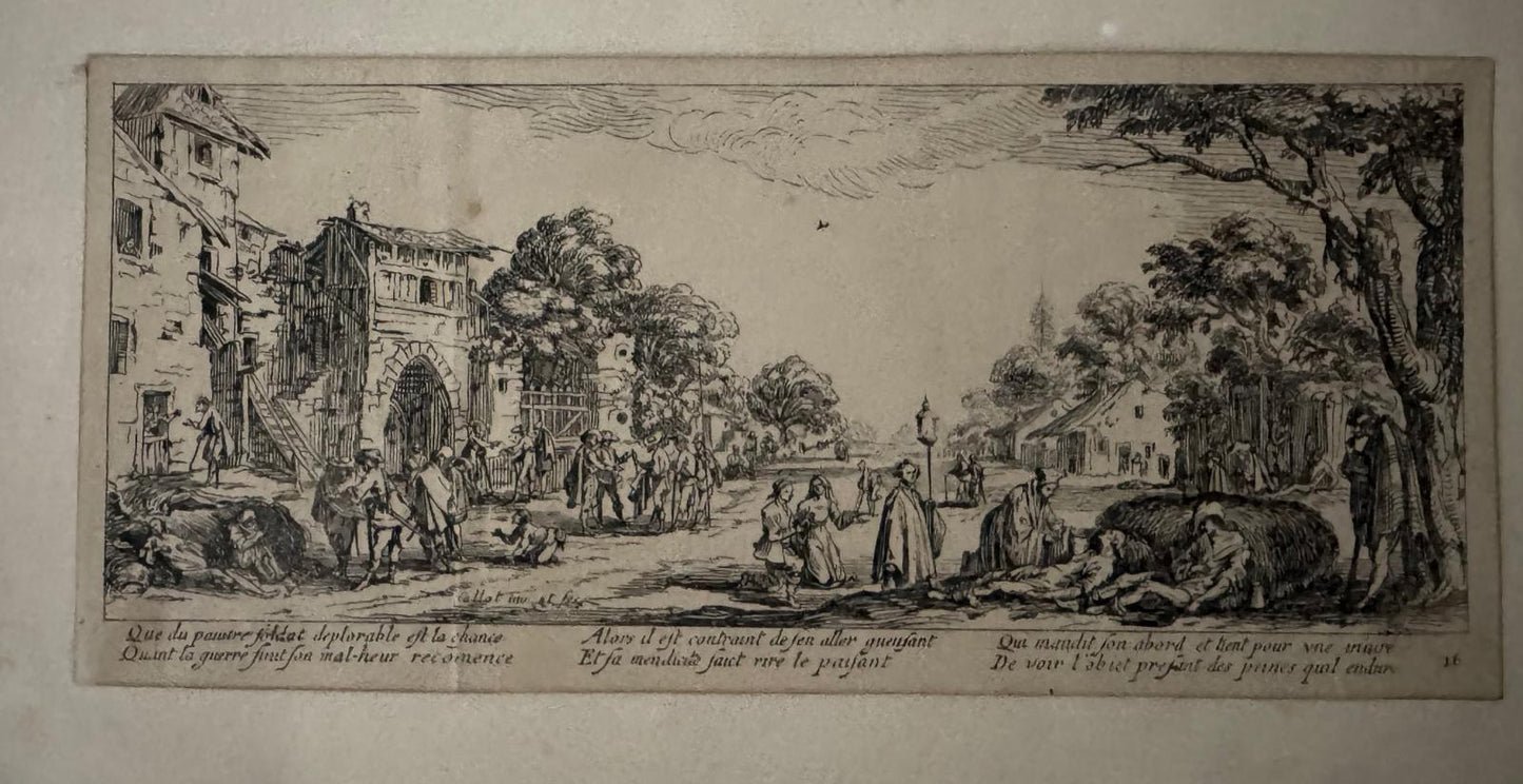 CALLOT, Jacques (1592-1635).Les Grandes Misères de la Guerre (The Miseries and Misfortunes of War).