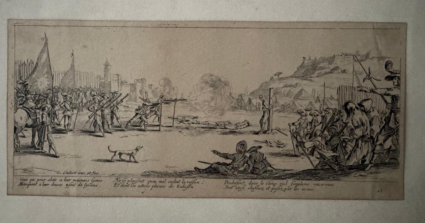 CALLOT, Jacques (1592-1635).Les Grandes Misères de la Guerre (The Miseries and Misfortunes of War).