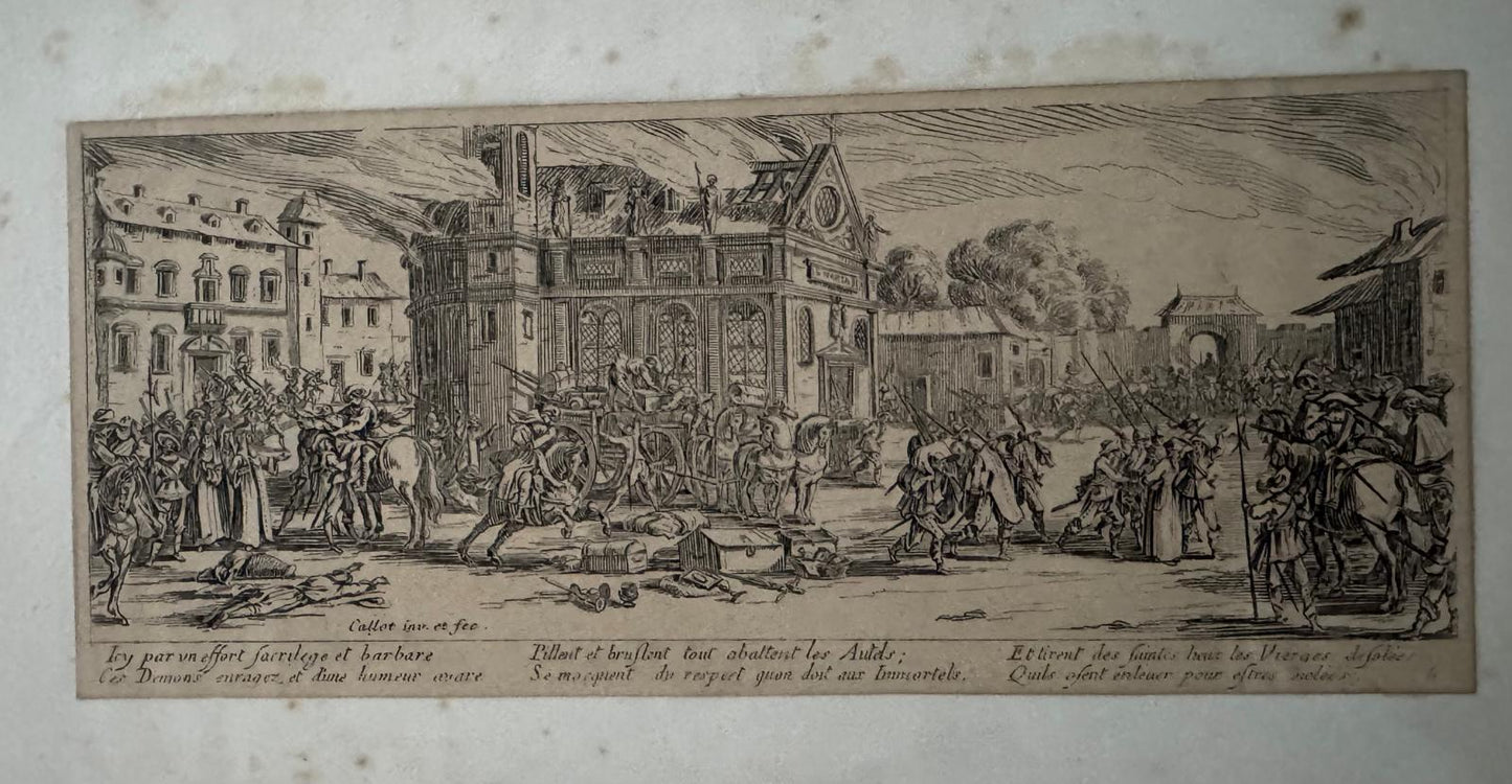 CALLOT, Jacques (1592-1635).Les Grandes Misères de la Guerre (The Miseries and Misfortunes of War).