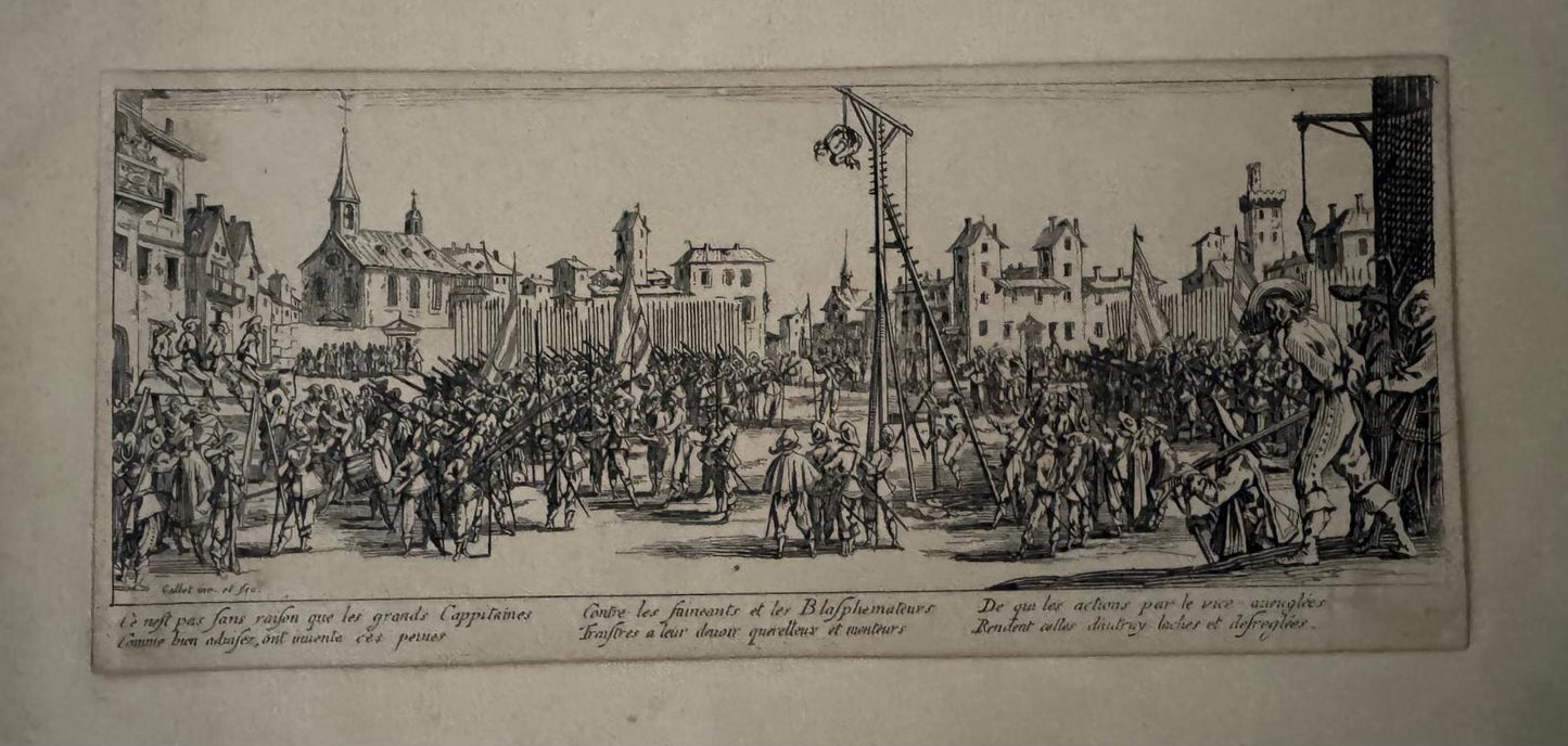 CALLOT, Jacques (1592-1635).Les Grandes Misères de la Guerre (The Miseries and Misfortunes of War).