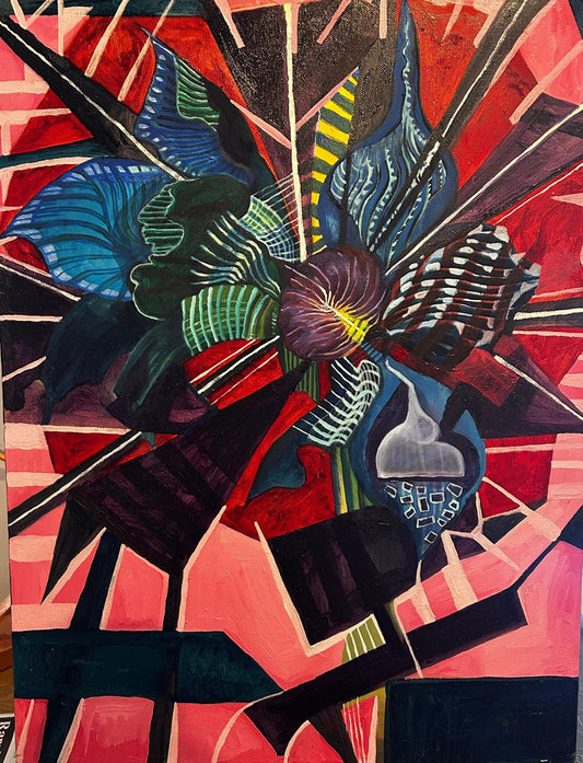 Colourful Abstract By the Well Known Artist Colin Spencer