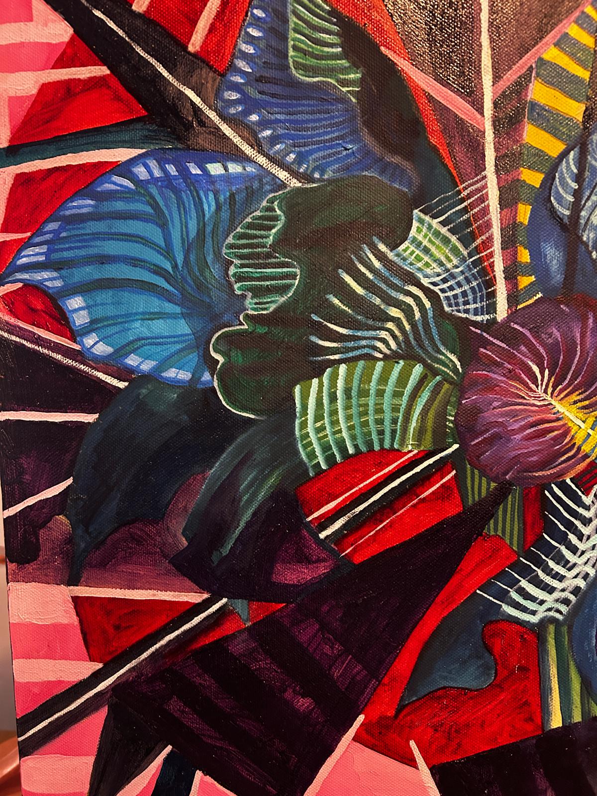 Colourful Abstract By the Well Known Artist Colin Spencer