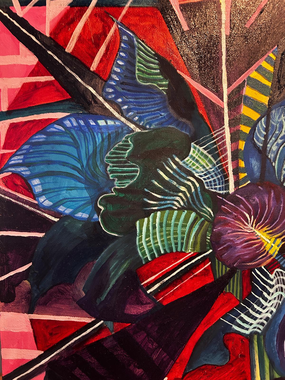 Colourful Abstract By the Well Known Artist Colin Spencer