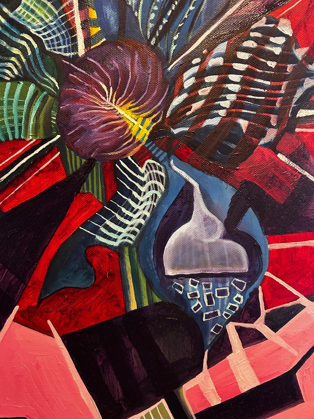 Colourful Abstract By the Well Known Artist Colin Spencer