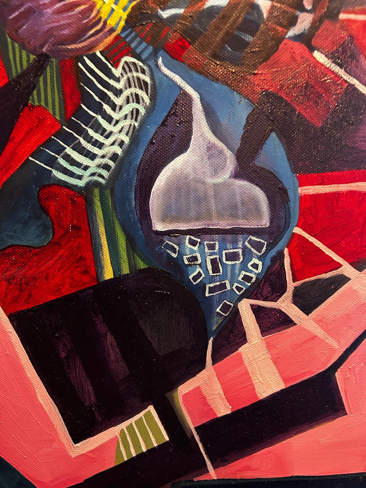 Colourful Abstract By the Well Known Artist Colin Spencer