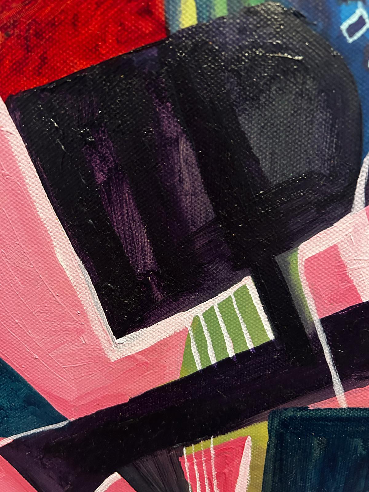 Colourful Abstract By the Well Known Artist Colin Spencer