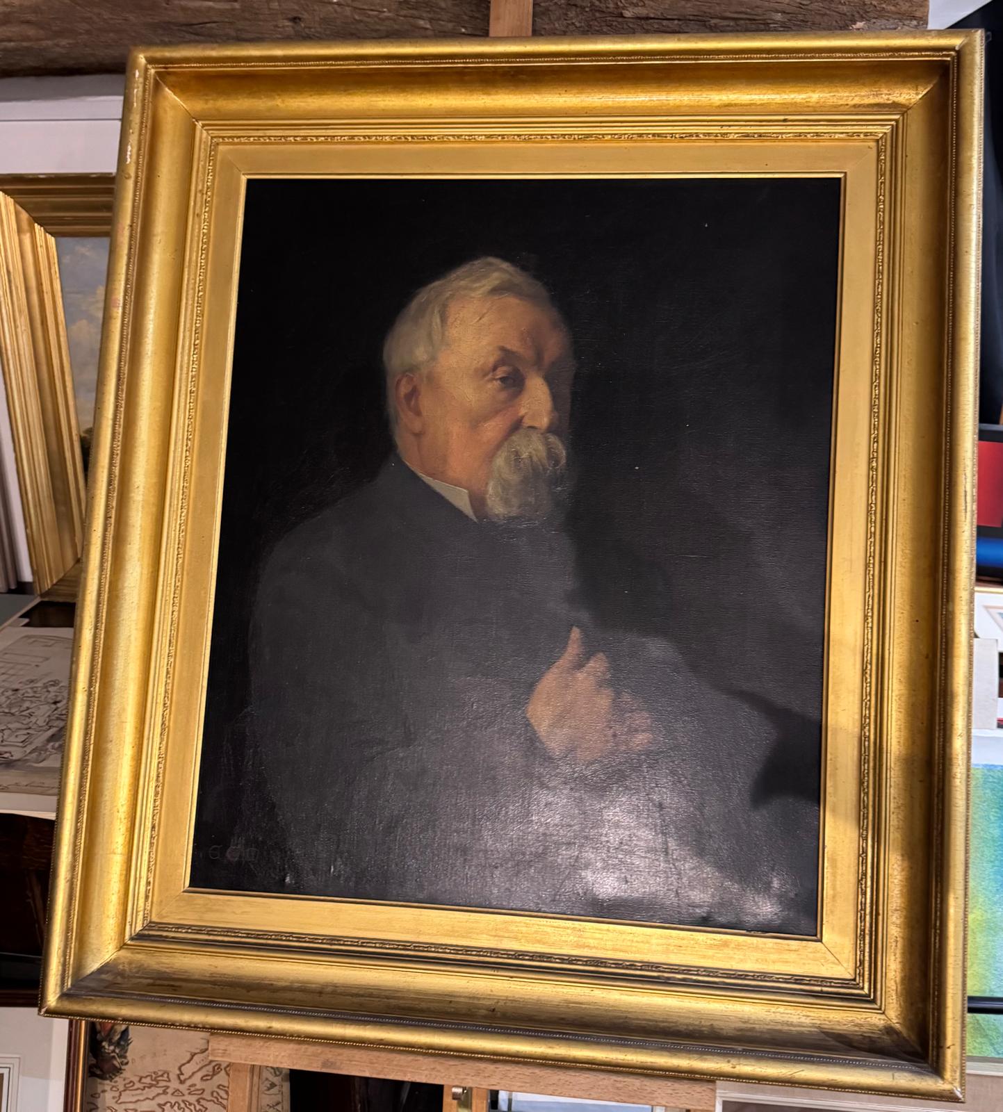 1888 Male Portrait In Guilt Early Frame