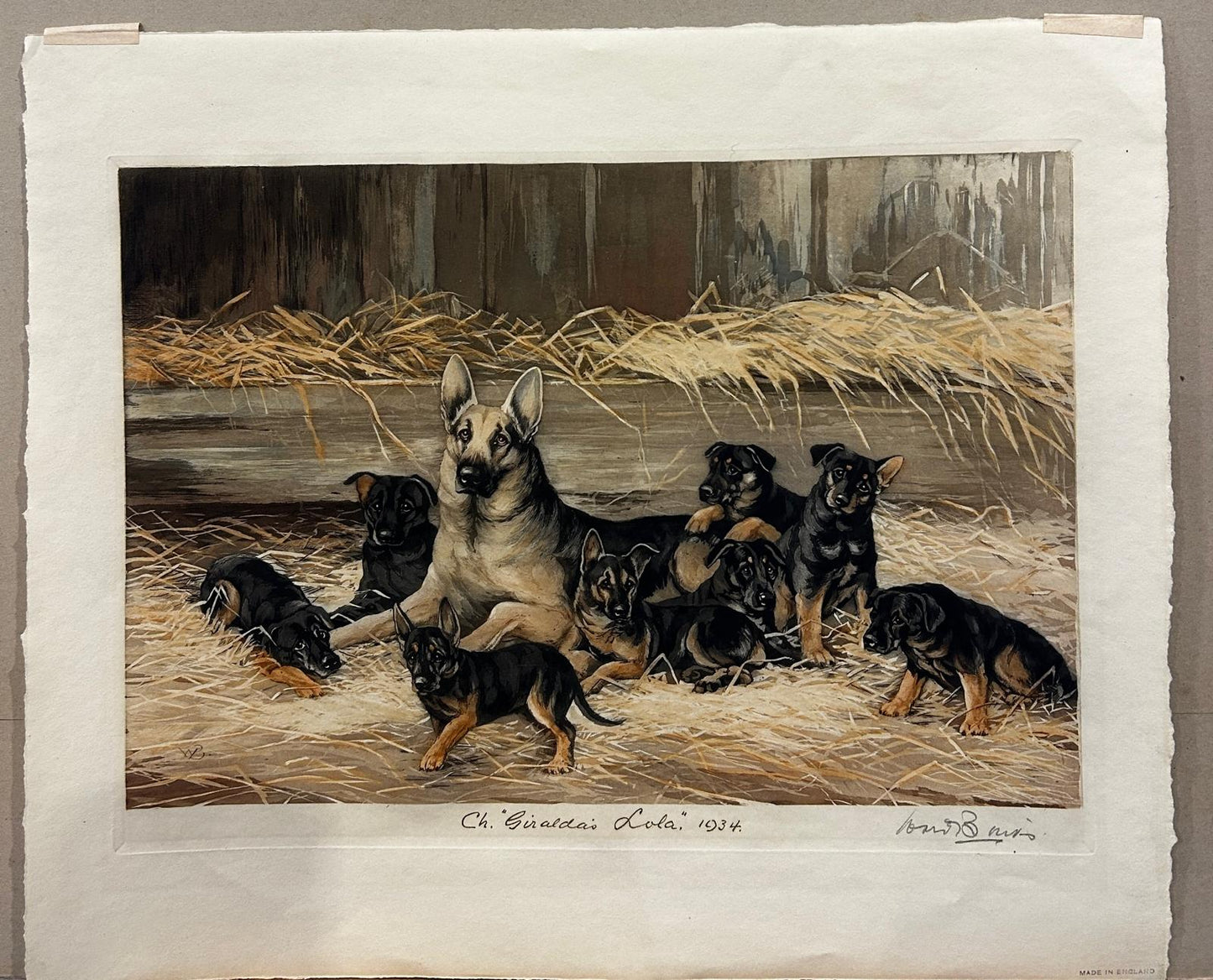 Reuben Ward Binks (1880-1950) Signed Coloured Etching