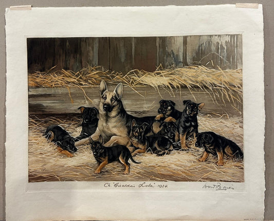 Reuben Ward Binks (1880-1950) Signed Coloured Etching