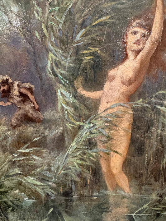 19th Century Oil on Board Study for Possibly 'Will o the Wisp'