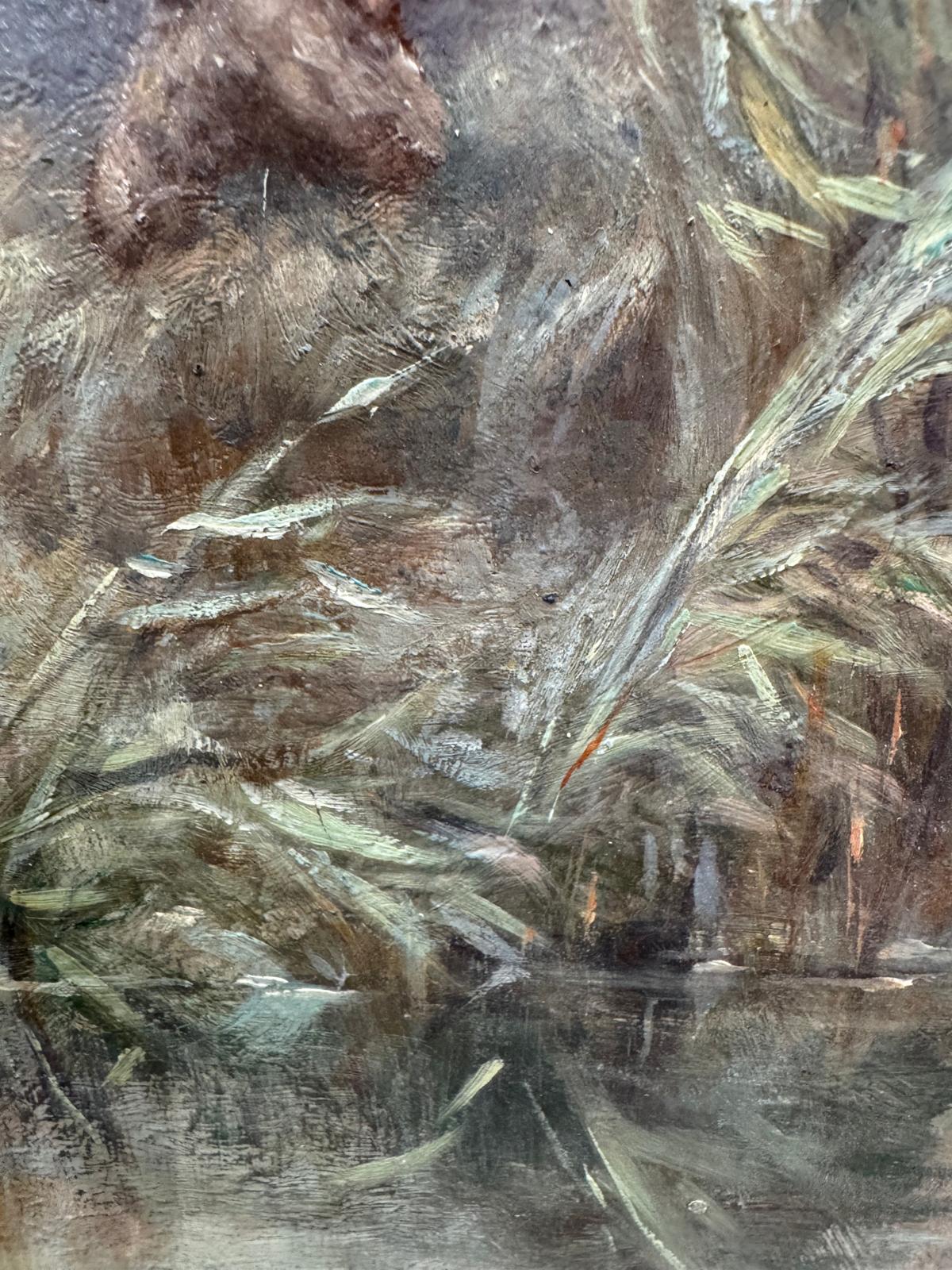 19th Century Oil on Board Study for Possibly 'Will o the Wisp'