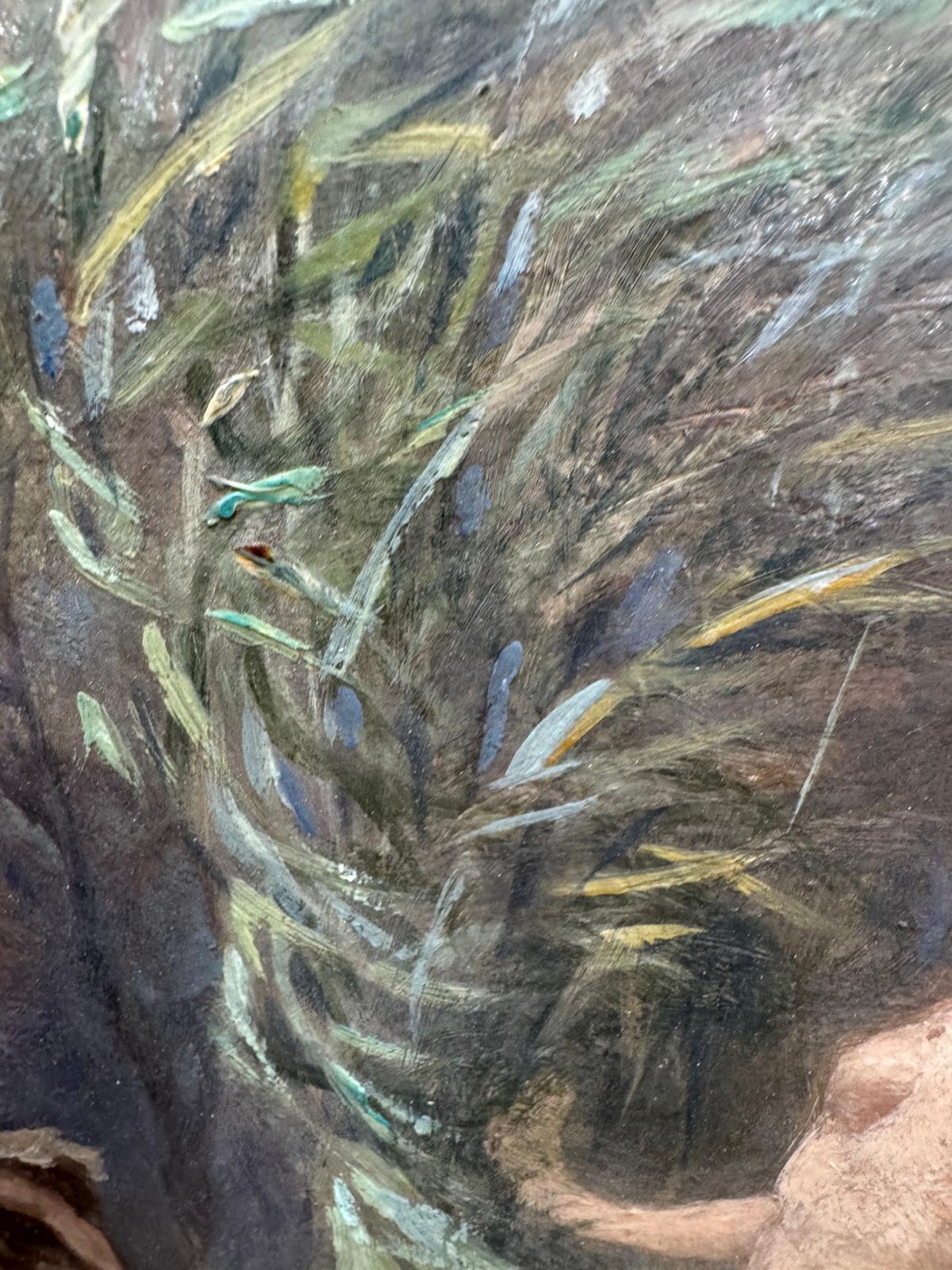 19th Century Oil on Board Study for Possibly 'Will o the Wisp'
