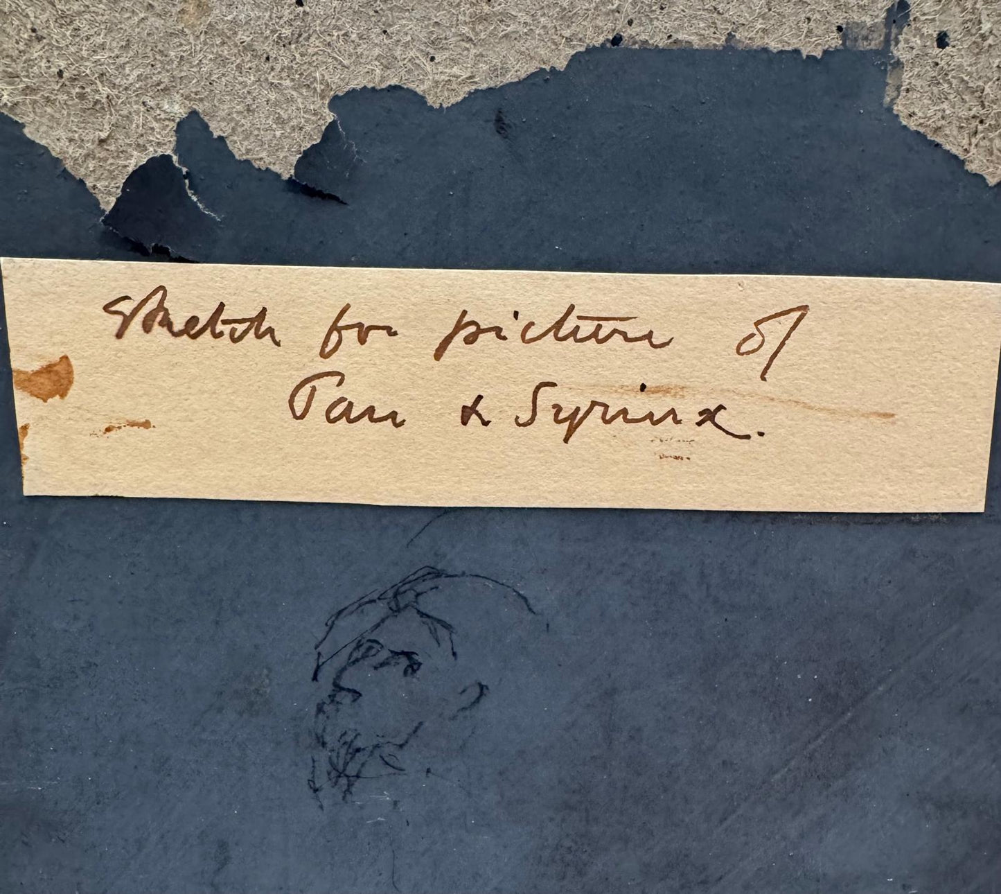 19th Century Oil on Board Study for Possibly 'Will o the Wisp'