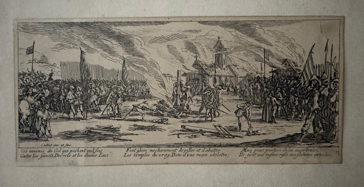 CALLOT, Jacques (1592-1635).Les Grandes Misères de la Guerre (The Miseries and Misfortunes of War).