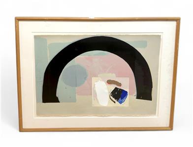 ALISTAIR GRANT 1925 - 1997 SIGNED SCREEN PRINT ABSTRACT SIGNED AND NUMBERED 3/20
