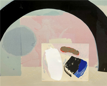 ALISTAIR GRANT 1925 - 1997 SIGNED SCREEN PRINT ABSTRACT SIGNED AND NUMBERED 3/20