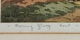 JAMES PRIDDEY 1916 - 1980 SIGNED ETCHING 'MORNING GLORY KENT' OAST HOUSE 1960