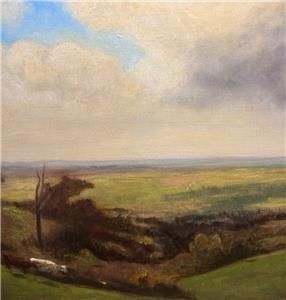 EDWARD FRANCIS WELLS 1876 - 1952 LANDSCAPE IMPRESSIONIST C1900 OIL ON CANVAS