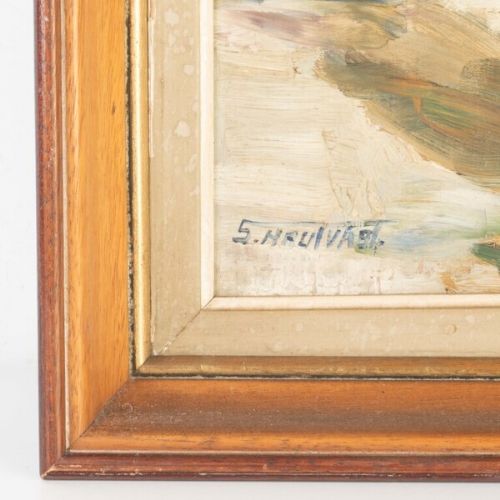 C1950 STILL LIFE OIL ON BOARD MID CENTURY ART