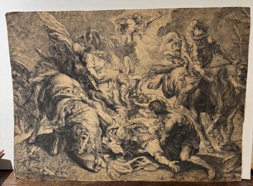 AFTER RUBENS LATE 17TH CENTURY OLD MASTER DRAWING PEN AND INK