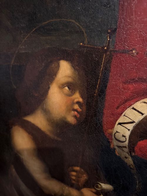 C18TH CENTURY AFTER RAPHAEL 'MADONNA TERRANUOVA' OIL ON CANVAS