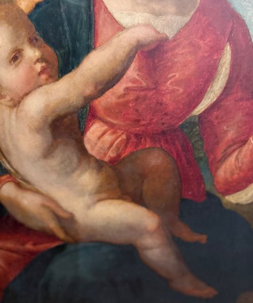 EARLY 19TH CENTURY AFTER RAPHAEL 'MADONNA COLONNA' OIL ON CANVAS