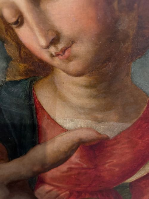 EARLY 19TH CENTURY AFTER RAPHAEL 'MADONNA COLONNA' OIL ON CANVAS