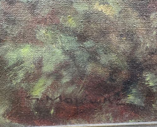 GEORGE MAJEWICZ 1897 - 1965 OIL ON CANVAS DEER IN A LANDSCAPE GERMANY