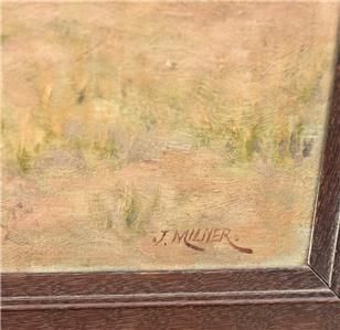 Mirage in the Desert, Basra   J Milner Fl late 19th/early 20th century Oil on Panel