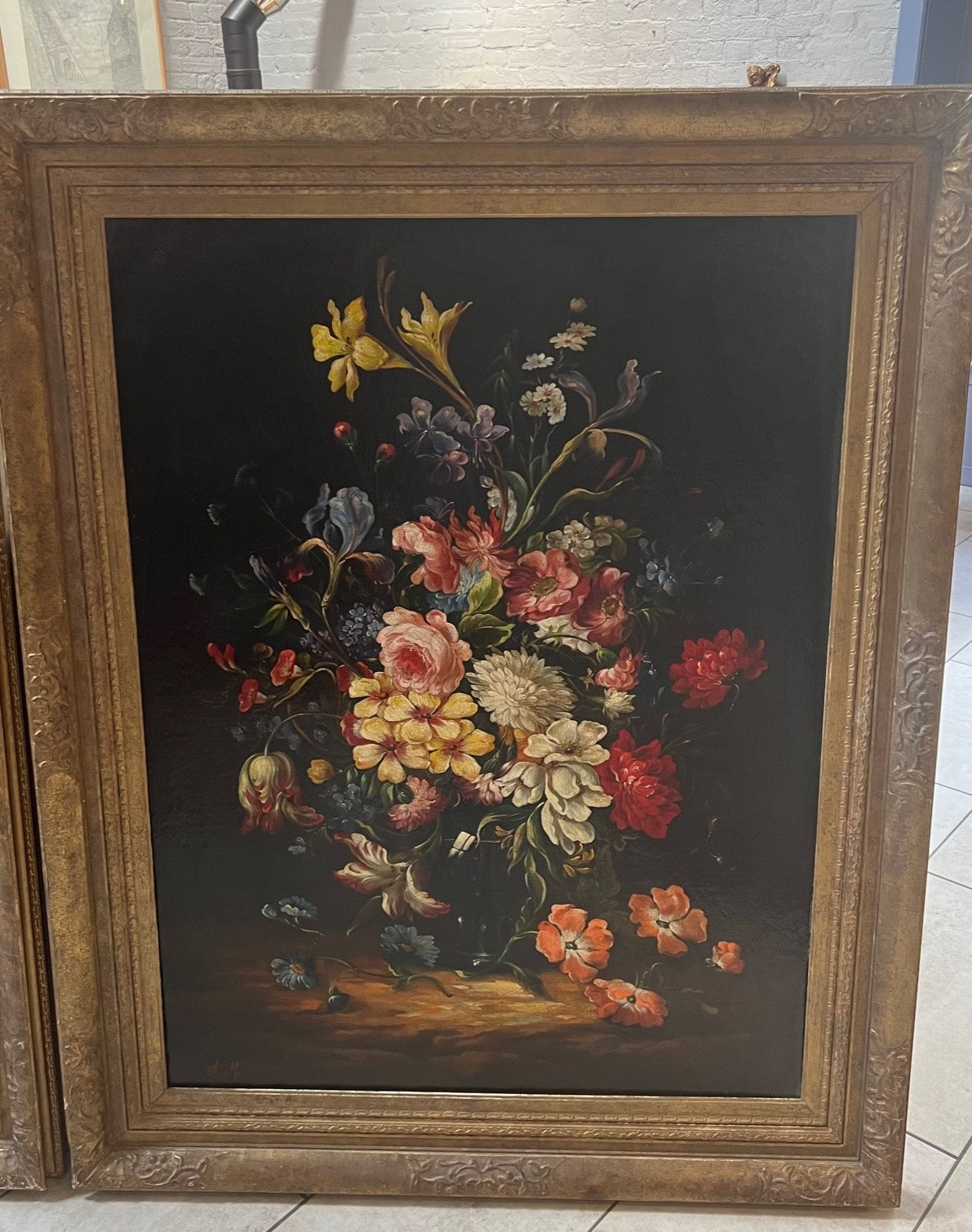 PAIR OF LATE18TH/EARLY 19TH CENTURY OIL ON CANVAS LARGE DUTCH STILL LIVES