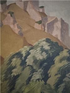 HERBERT GURSCHNER 1901-1975 SIGNED GOUACHE ON CARD - FULL PROVENANCE - SIGNED