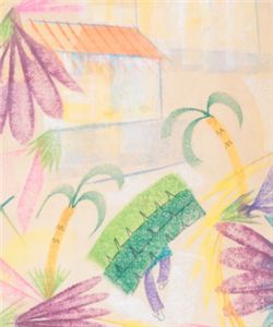 C1950S HYMAN SEGAL 1914 - 2004 CORNISH ST IVES ART -ABSTRACT TROPICAL LANDSCAPE