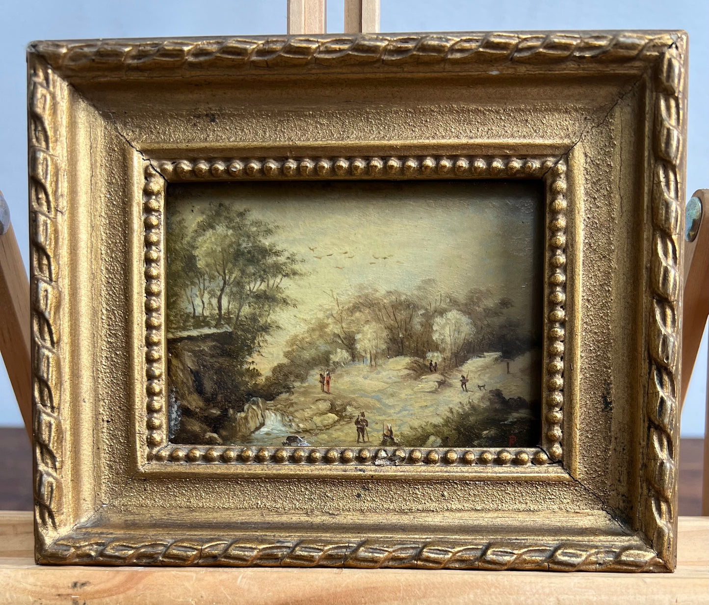 One of two late 18th early 19th century miniature still life paintings