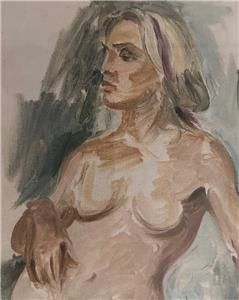 STELLA STEYN 1907 - 1987 IRISH - OIL ON BOARD NUDE C1960 - FROM THE STUDIO SALE