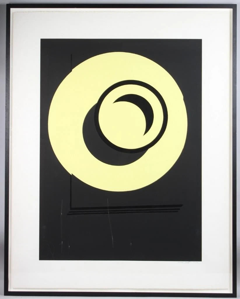 PATRICK CAULFIELD RA 1936 - 2005 SIGNED 27/50 SCREEN PRINT PLATE 'SCREEN'