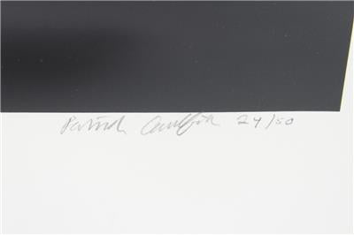 PATRICK CAULFIELD RA 1936 - 2005 SIGNED 27/50 SCREEN PRINT PLATE 'SCREEN'