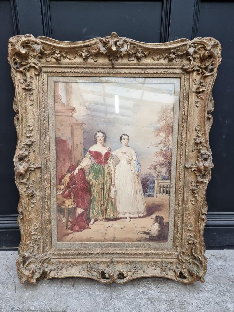 Scuola scozzese del 1840 circa Ritratto di Louisa e Menie Campbell