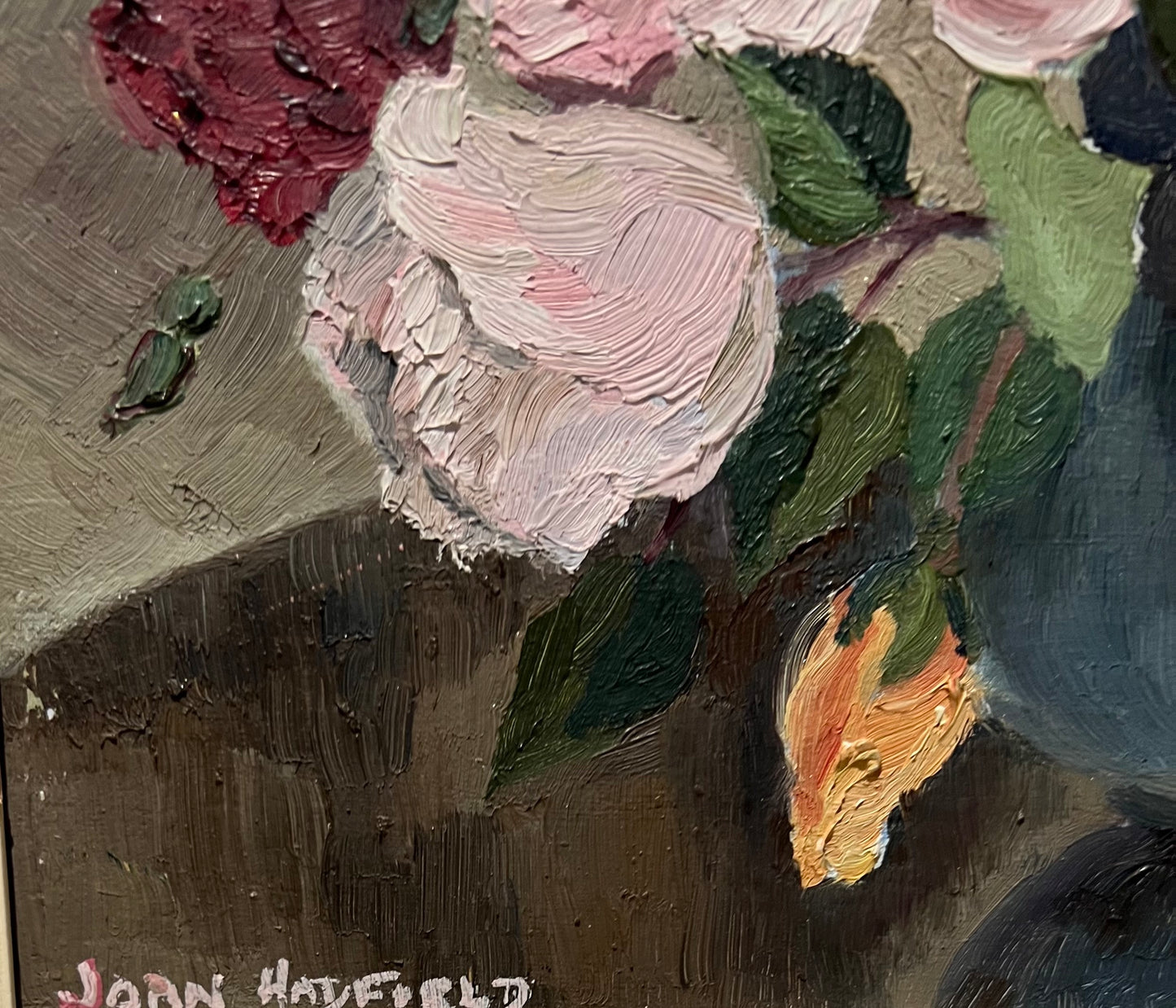 Natura morta floreale degli anni '50 di Joan Hadfield