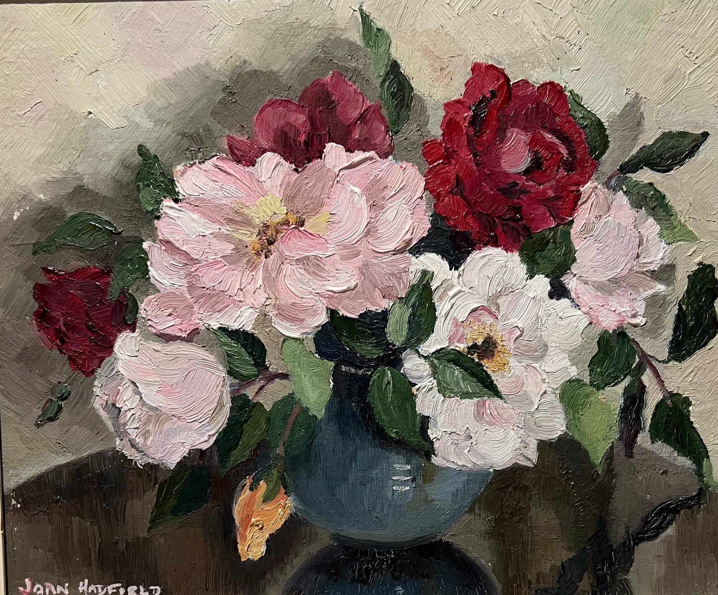 1950's Floral Still Life By Joan Hadfield