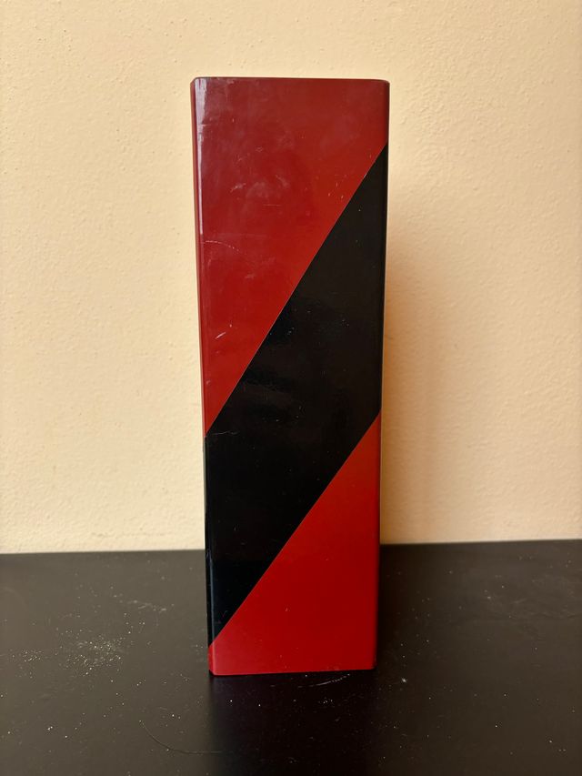 Japanese Red and Black Lacquer Vase