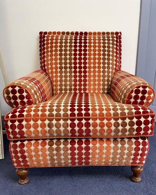 Mid Century Dotty Arm Chair