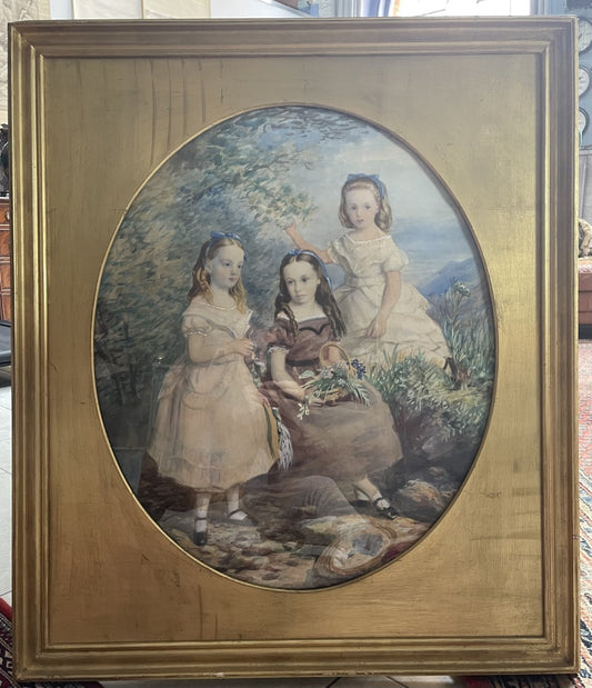 C1850's Large Watercolour