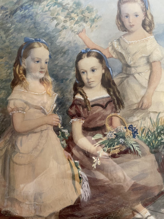 C1850's Large Watercolour