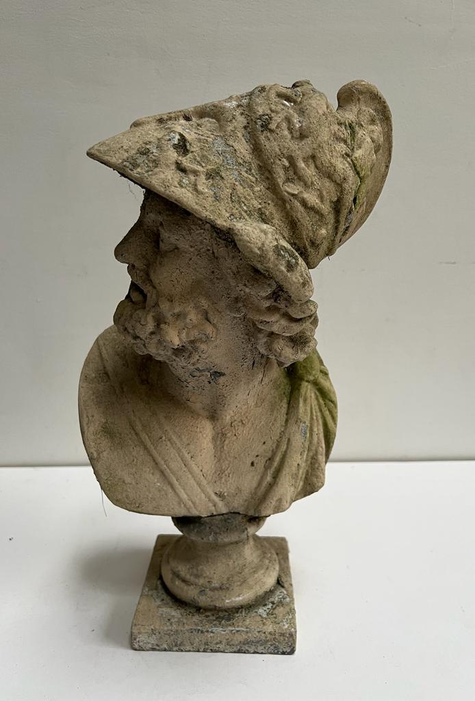 19th Century Greek Bust of Zinc Warrior