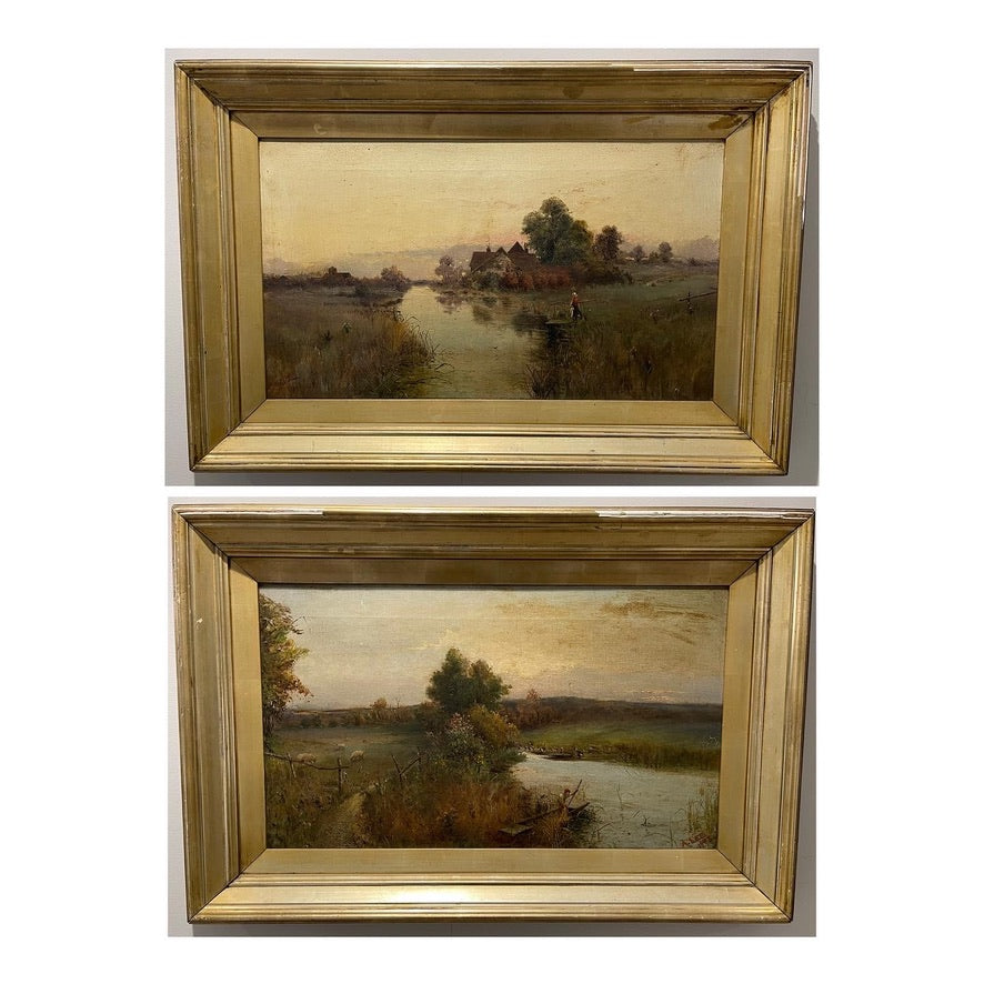 A Lee IX/XXcentury: Pair of Oil Paintings - Landscapes