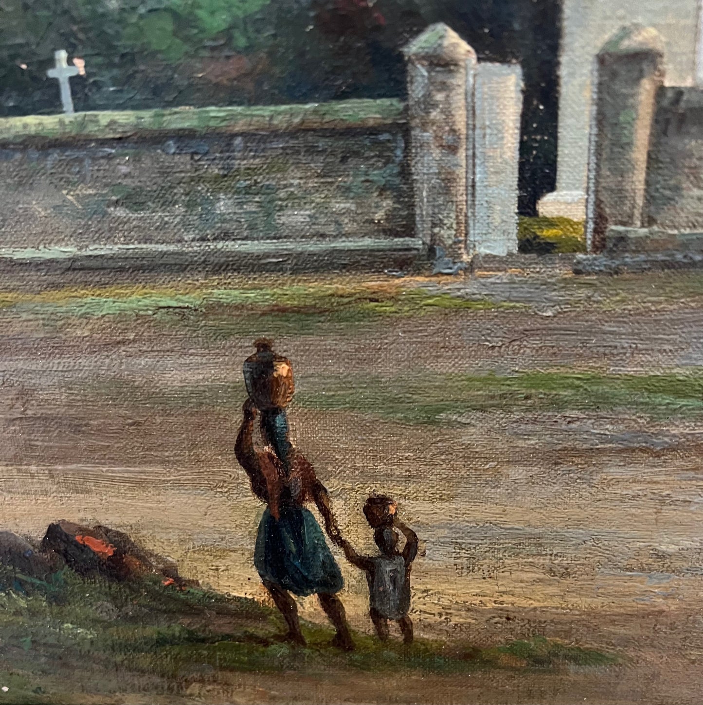 INDIA Oil Painting 19th Century