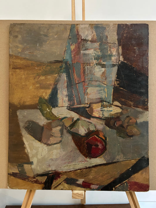 A Late 30's Cubist Still Life Very Much in the Style of George Braque